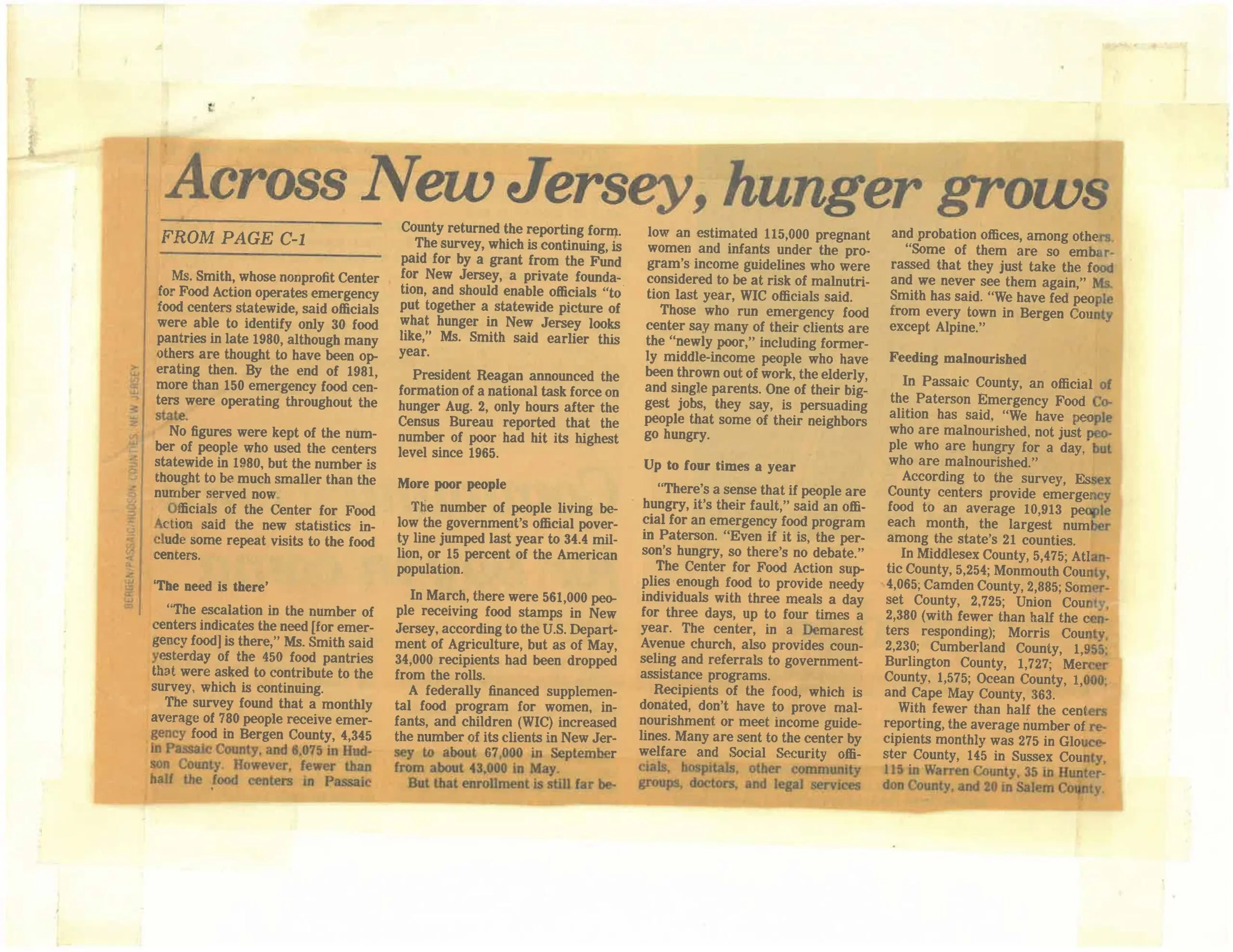 1981 newspaper article