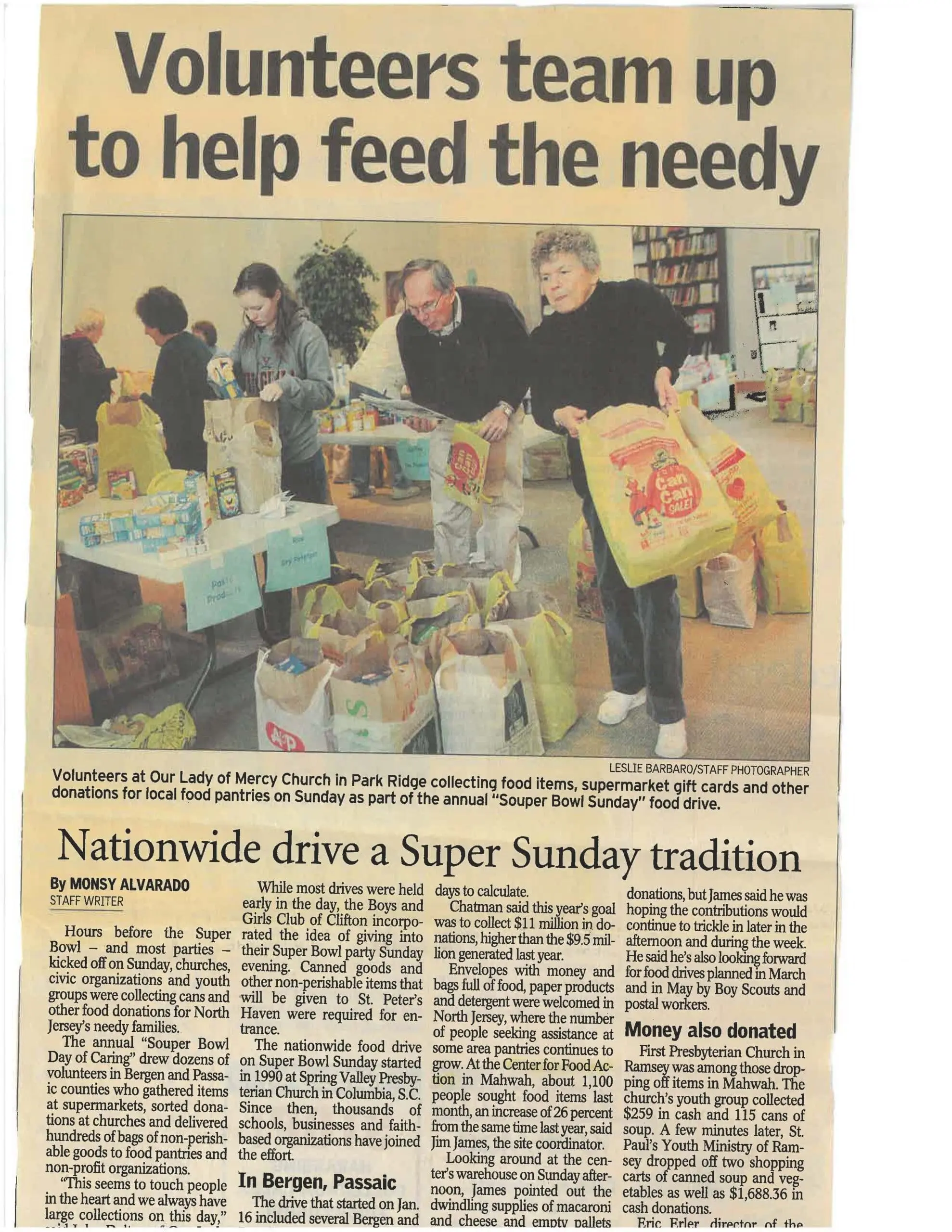 Souper Bowl Sunday flyer